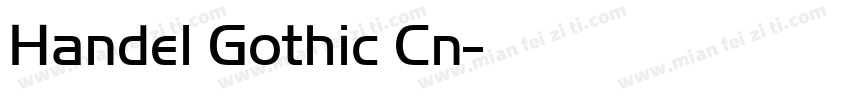 Handel Gothic Cn字体转换